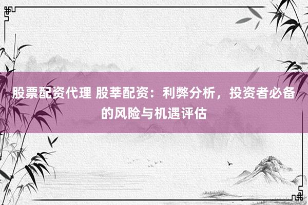 股票配资代理 股莘配资：利弊分析，投资者必备的风险与机遇评估