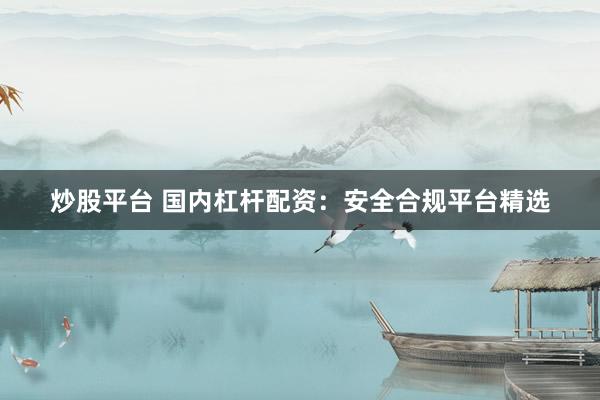 炒股平台 国内杠杆配资：安全合规平台精选