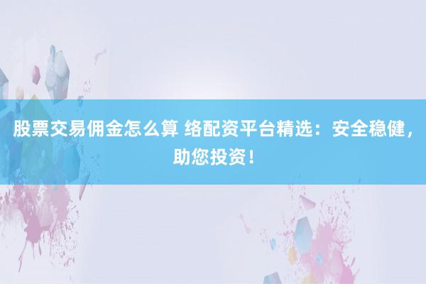 股票交易佣金怎么算 络配资平台精选：安全稳健，助您投资！